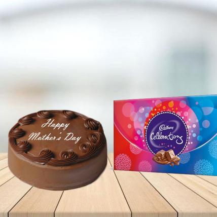 Mothers Day Chocolate cake with Celebration Combo