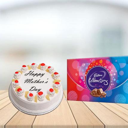 Mothers Day Pineapple cake with Celebration Combo