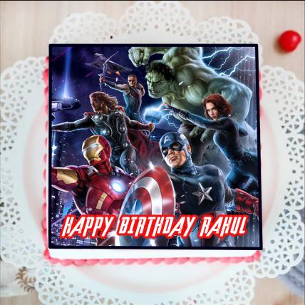 Avengers Square Cream Cake Delivery in Delhi NCR - ₹1,999.00 Cake Express