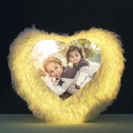 Heart Shape LED Cushion For MOM