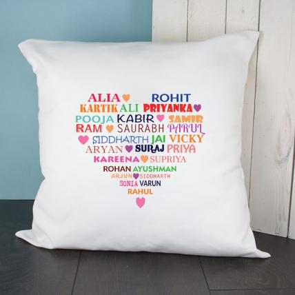 Personalised Name Heart Cushion