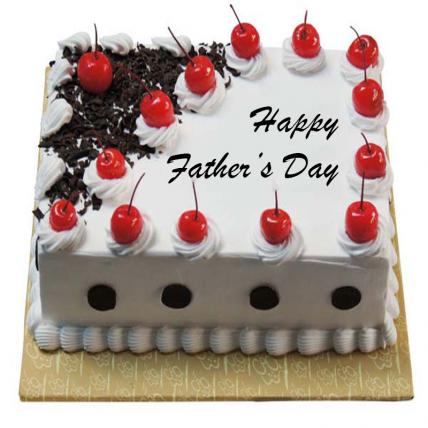 Fathers Day Square Black Forest Cake