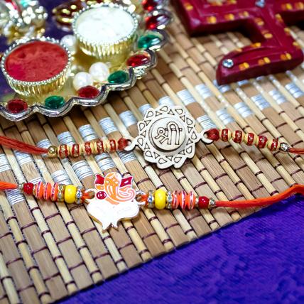 Shri and Ganesha Rakhi
