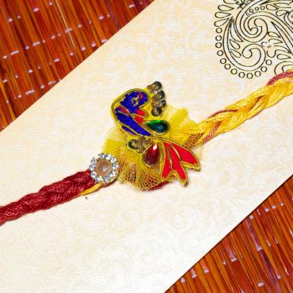 Colourful Peacock Rakhi