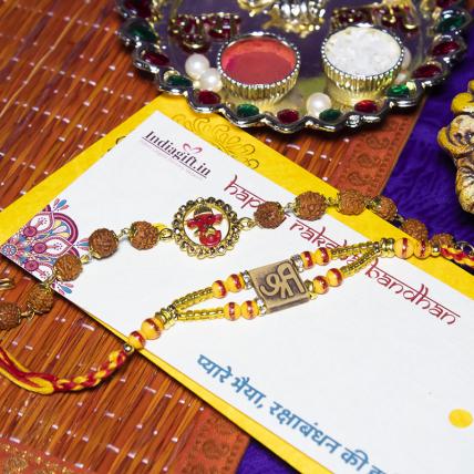 Shri Ganesha Rakhi Set