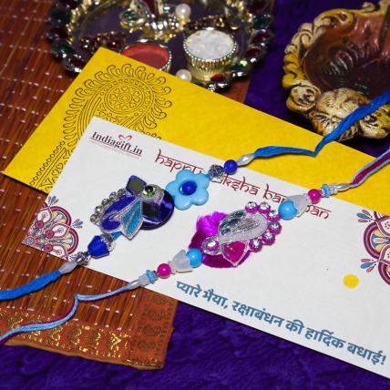 Aqua Rakhi Set