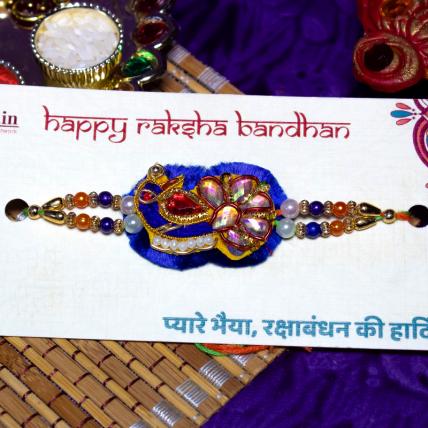 Colourful Zardosi Rakhi