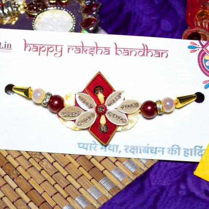 Pearl Zardosi Rakhi