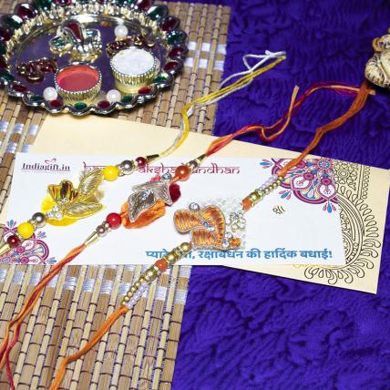 Kesari Rakhi Combo