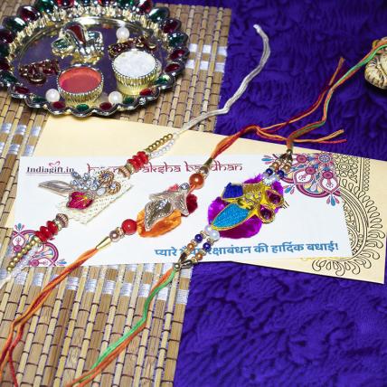 Beautiful Mouli Rakhi Combo
