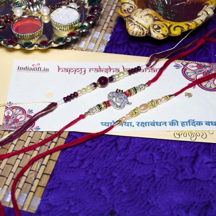 Exquisite 3 Rakhi Combo