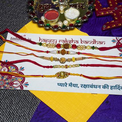 Mouli Rakhi Combo of 5
