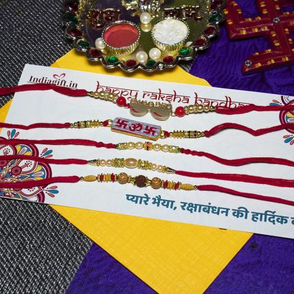 Designer Rakhi Combo of 5