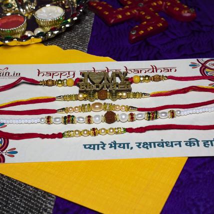 Love Brother Rakhi Combo of 5