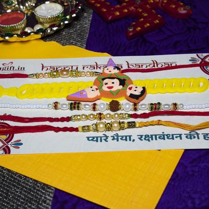 Cute Rakhi Combo of 5