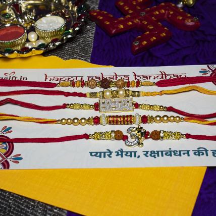 Bhaiya Rakhi Combo of 5