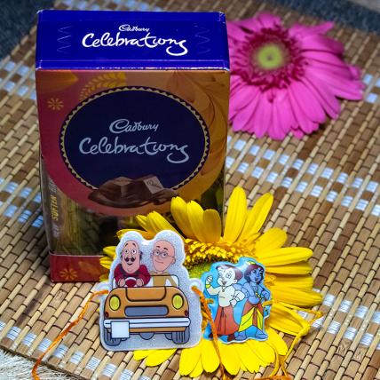 Chhota Bheem Kids Rakhi with Chocolates Pack