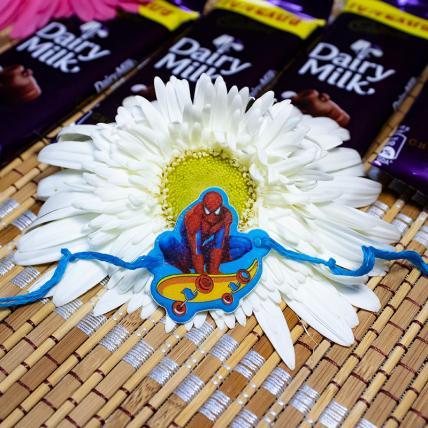 Spidey Rakhi With Chocolates 