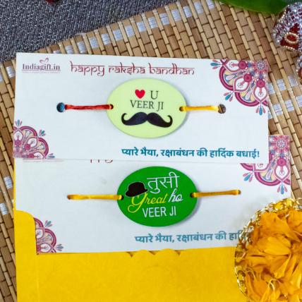 Great Veerji Rakhi Set