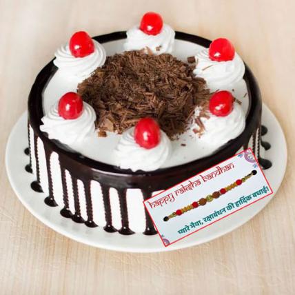 Black Forest Cake with Rakhi