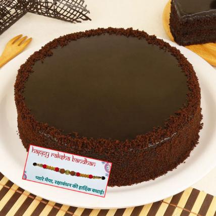 Dark Chocolate Cake with Rakhi