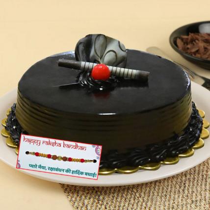 Ultimate Chocolate Truffle Cake with Rakhi