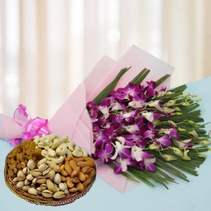 Orchids and Dry Fruits 