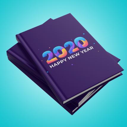 New Year Leather Diary
