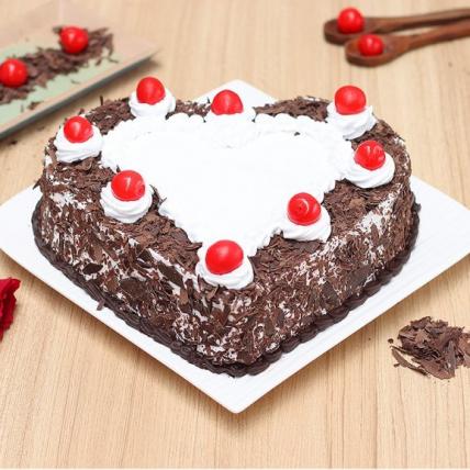 Exclusive Heart Shape Black Forest Cake