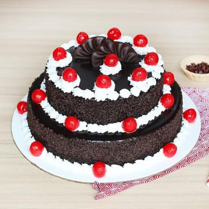 2 Tier Delicious Blackforest Cake