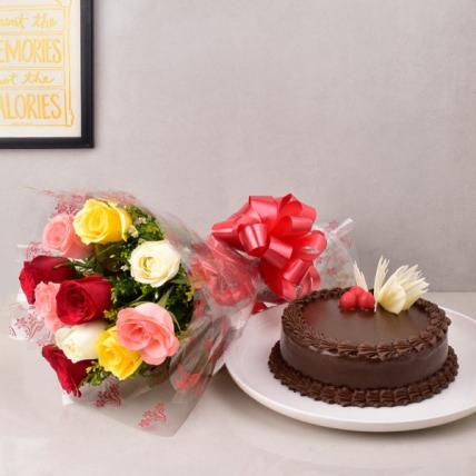 Fun Mix Roses & Choco Combo