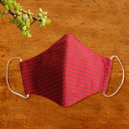 Cotton Face Mask Maroon 