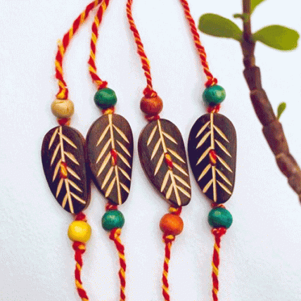 Handmade Leaf Rakhi
