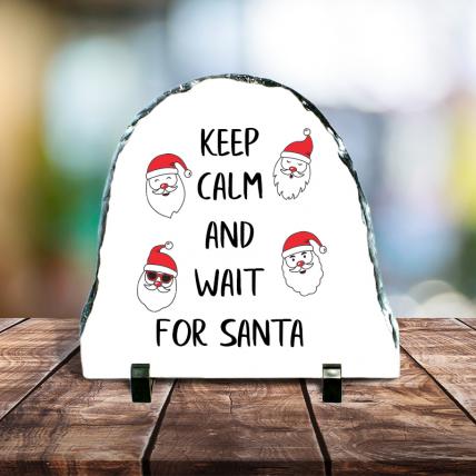 Keep Calm Christmas Stone Tile