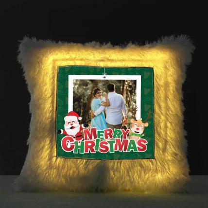 Merry Christmas LED Cushion