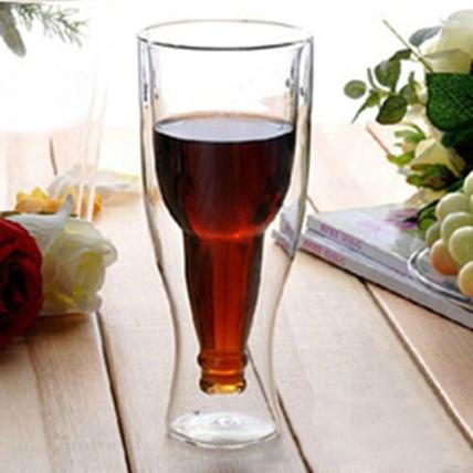 Inverted Double Wall Beer Glass