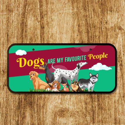 Cute Dog Home Plaque