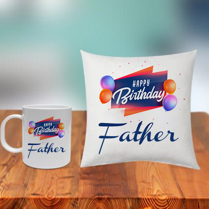 Father Cushion Mug Set