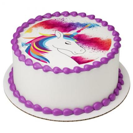 Unicorn Edible Print Round 1 - A4 | Unicorn | twinkelcake