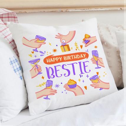 Special Bestie Birthday Cushion