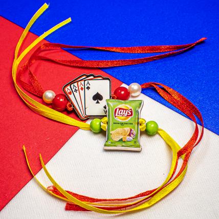 Cards and Lays Combo Rakhi