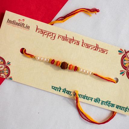 Exquisite Rudraksh Rakhi