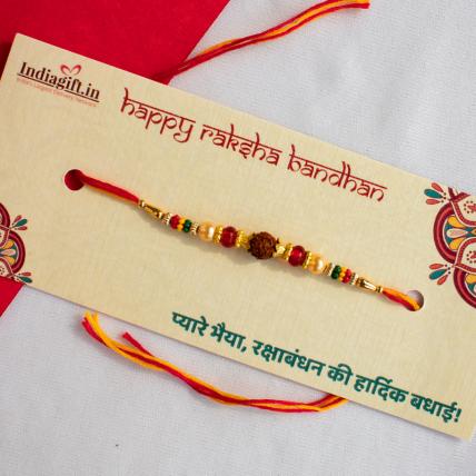 Elegant Rudraksh Rakhi