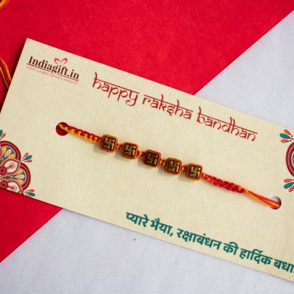 Swastik Shiny Rakhi