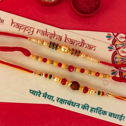 Mouli Rudraksh Rakhi Combo