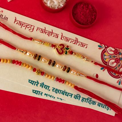 OM Rakhi Combo of 3