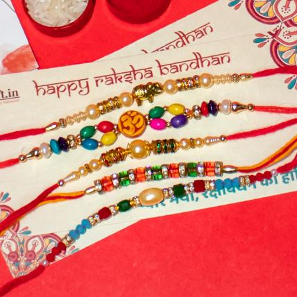 OM Rakhi Combo of 5
