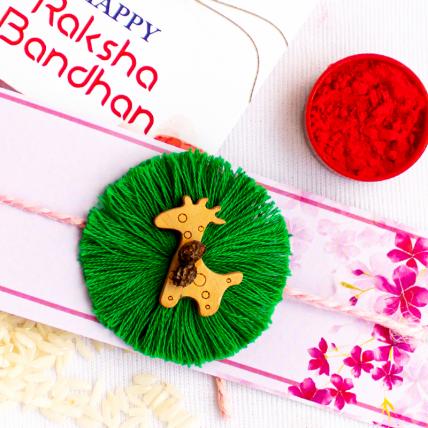 Eco friendly Papaya Seed Rakhi 