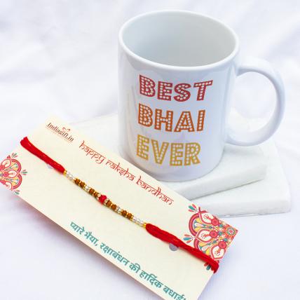 Best Bhai Ever Mug Rakhi Combo