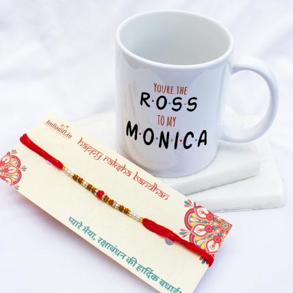 Ross Monica Mug Rakhi Combo